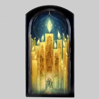 "Священный огонь" Лаковая миниатюра священный огонь