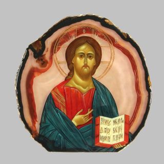 Лаковая миниатюра "Господь Вседержитель" Икона Господь Вседержитель