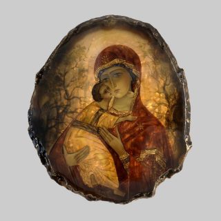 Лаковая миниатюра Лаковая миниатюра Икона Божией Матери