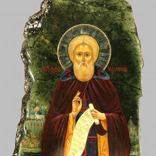Сергий Радонежский Лаковая миниатюра Сергий Радонежский