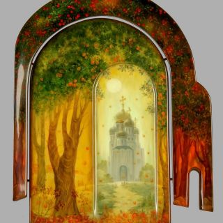 Лаковая миниатюра Лаковая миниатюра Яблочный спас