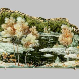 Лаковая миниатюра на камне Лаковая миниатюра на камне