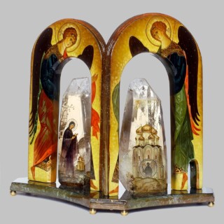 Лаковая миниатюра "Святая Весть" Лаковая миниатюра