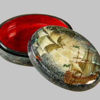 Шкатулка Лаковая миниатюра шкатулка